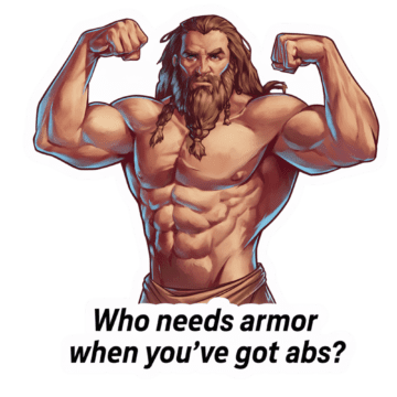 DnD Barbarian Stickers